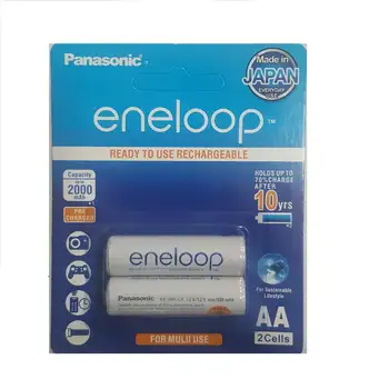 باتری قلمی قابل شارژ پاناسونیک eneloop 2000 mha بسته 2 عددی