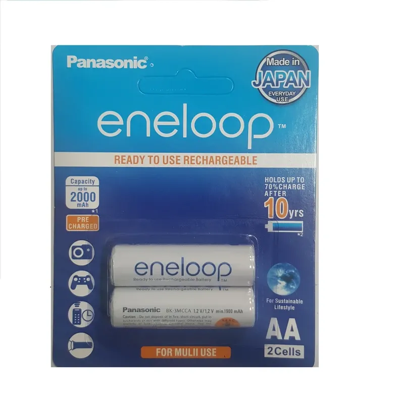 باتری قلمی قابل شارژ پاناسونیک eneloop 2000 mha بسته 2 عددی gallery0