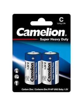 باتری سایز متوسط Super Heavy Duty C کملیون (2 عددی)