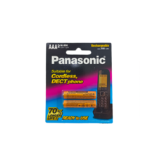 باتری نیم قلمی شارژی Panasonic 650 کارتی 2 عددی gallery0