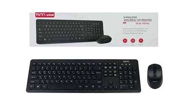 کیبورد و ماوس بی سیم تسکو مدل TKM 7011WN سوئیچ ممبران، Full-Size