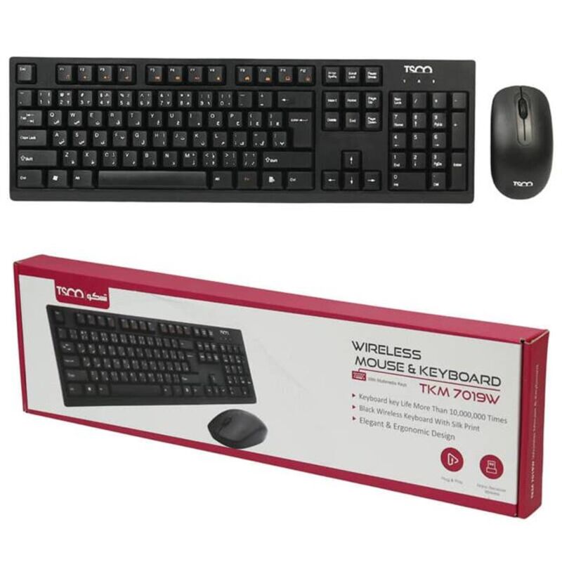 کیبورد و موس بی سیم تسکو مدل TKM 7019W gallery0