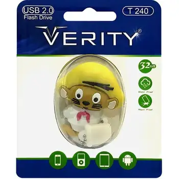 فلش مموری وریتی مدل T240 ظرفیت 32 گیگابایت با رابط USB 2.0