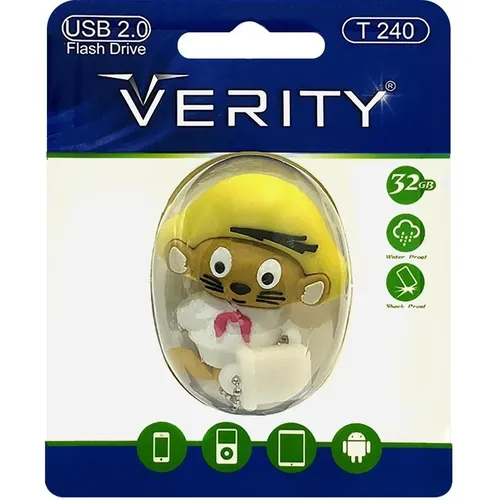 فلش مموری وریتی مدل T240 ظرفیت 32 گیگابایت با رابط USB 2.0