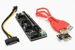 رایزر گرافیک تبدیل V009S-PLUS PCE164p-N09 PCI-E 1X TO 16X thumb 1