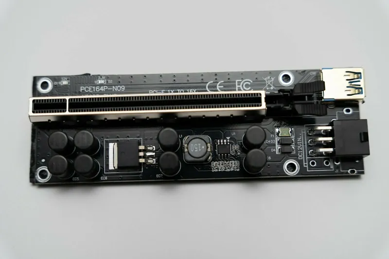 رایزر گرافیک تبدیل V009S-PLUS PCE164p-N09 PCI-E 1X TO 16X gallery1