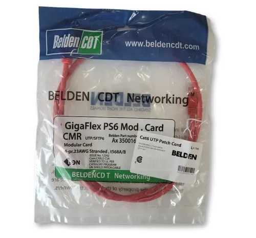 کابل شبکه 1 متر Belden cat6