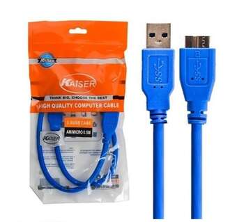 کابل هارد اکسترنال USB 3.0 کایزر AM/Micro طول 0.5 متر