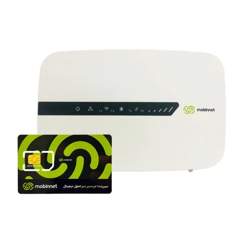مودم LTE 4G/4.5G مبین نت مدل MN6500Q به همراه سیم کارت 360 درجه مبین نت به همراه 30 گیگابایت اینترنت سه ماهه gallery1
